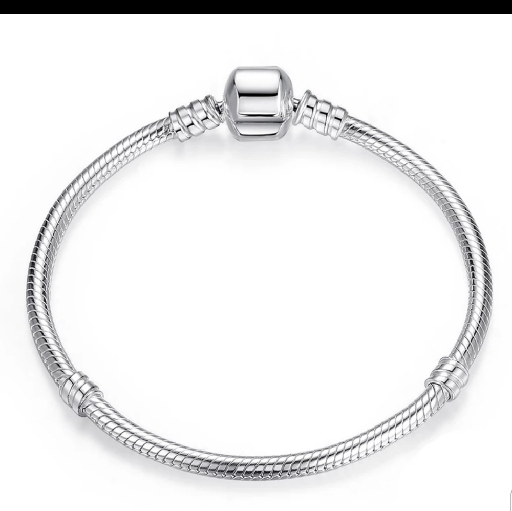 Trendy Charm Silver Bracelet - Picture 2 of 2